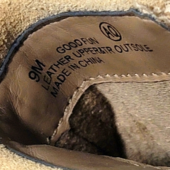 Aerosoles Good Fun Tan Fringed Suede Ankle Boots Booties Size 9 M - Picture 10 of 11